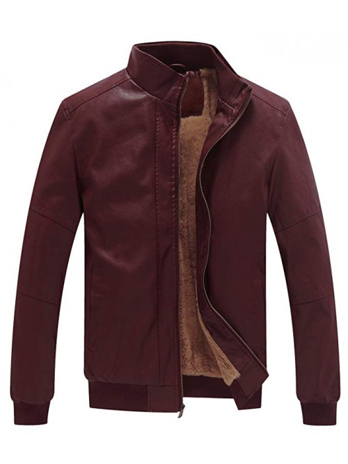 Men's Winter Fashion Faux Leather Jackets